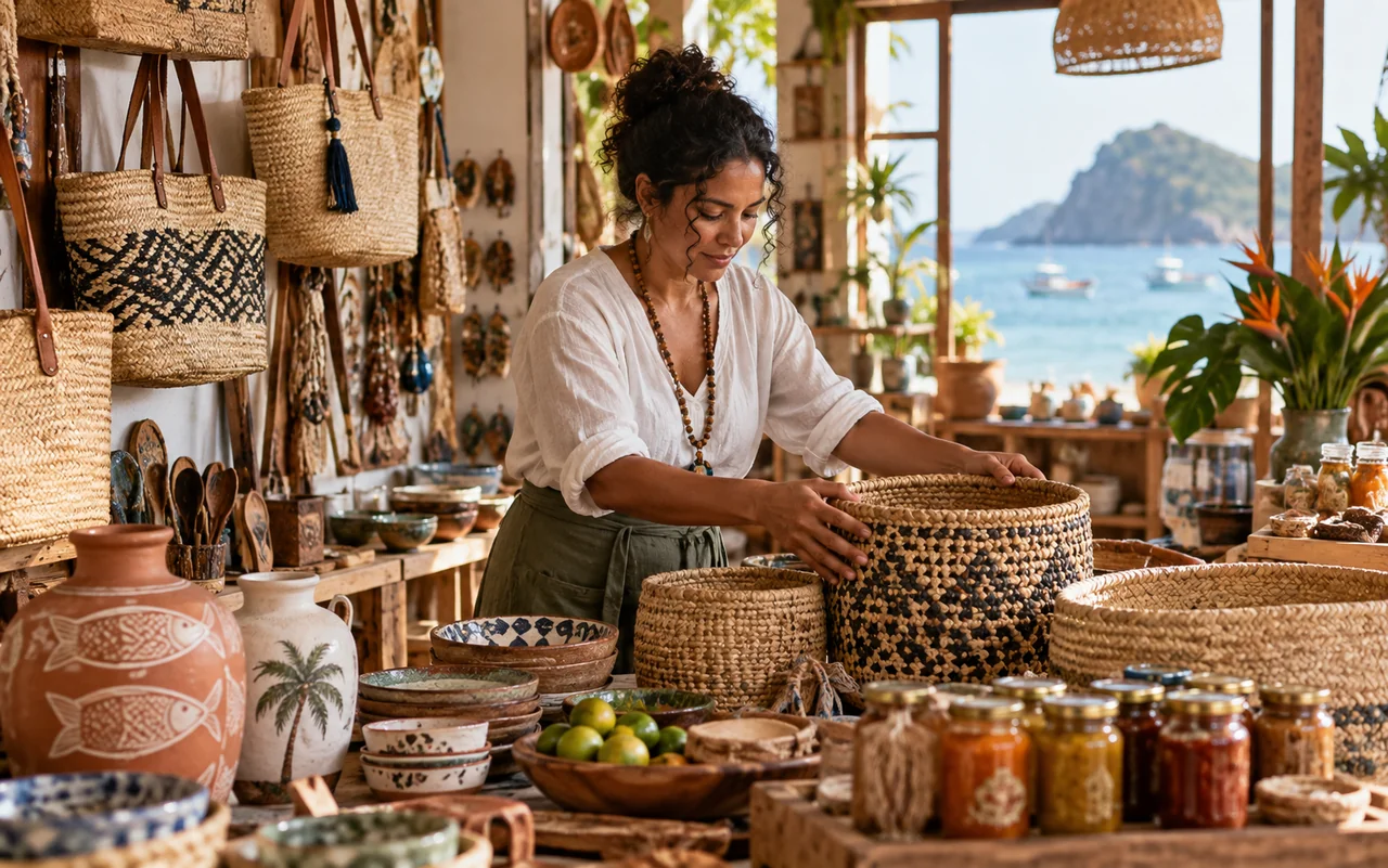 Produtos locais e serviços que complementam a viagem